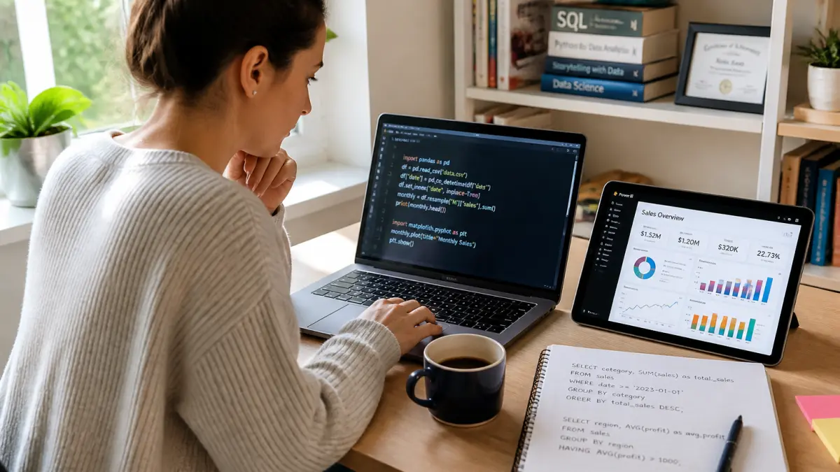 Formation data analyst reconversion : le parcours le plus court pour changer de métier