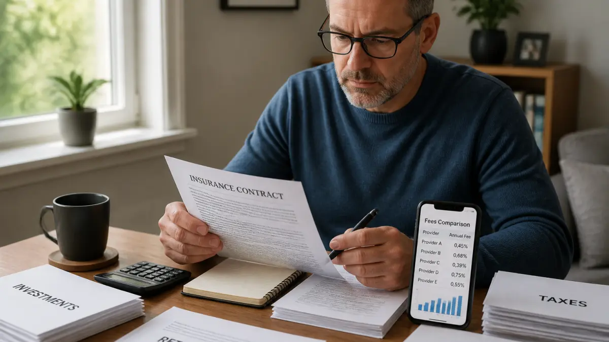 Assurance vie comparatif : frais, fonds euros et unités de compte